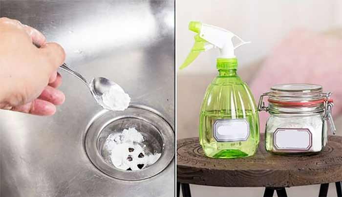 جوش شیرین و سرکه برای چربی زدایی