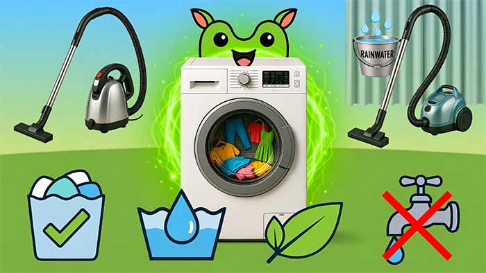 لباسشویی و خشک‌شویی: ماشین‌هایی که آب را می‌بلعند