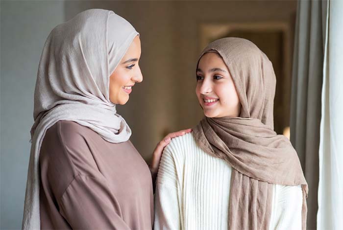 مادر دختر مسلمان 