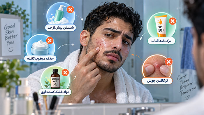 اشتباهات رایج افراد دارای پوست چرب